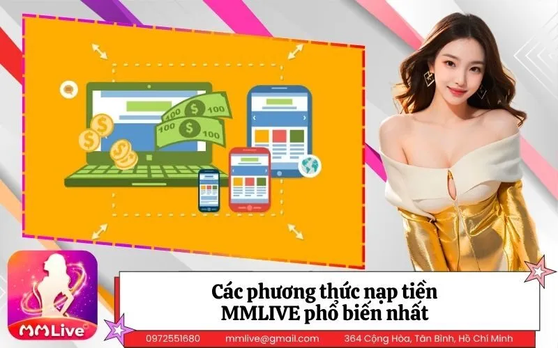 Các phương thức nạp tiền MMLIVE phổ biến nhất