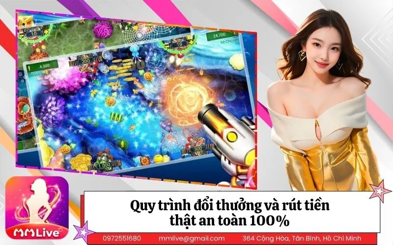 Quy trình đổi thưởng và rút tiền thật an toàn 100%